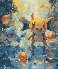 Happy Lanturn Pokemon Diamond Painting