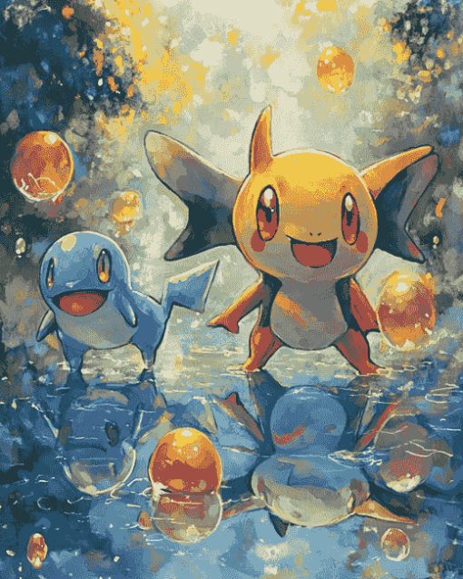 Happy Lanturn Pokemon Diamond Painting