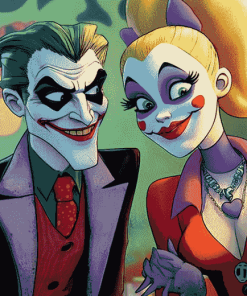 Harley Quinn and Joker Animated Diamond Painting