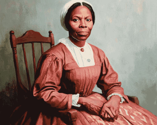 Harriet Tubman Vintage Lady Diamond Painting