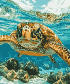 Hawaii Sea Turtle Diamond Painting