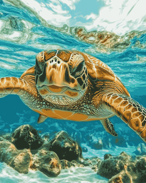 Hawaii Sea Turtle Diamond Painting