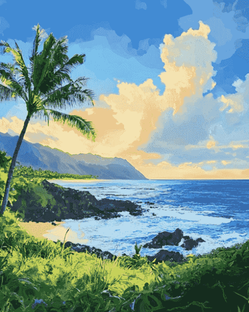 Hawaiian Beaches Diamond Painting