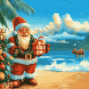 Hawaiian Christmas Animation Diamond Painting