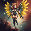 Hawkgirl Fantasy Cartoons Diamond Painting