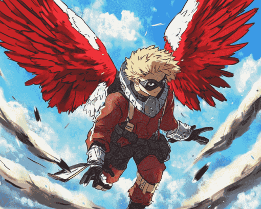 Hawks My Hero Academia Anime Diamond Painting