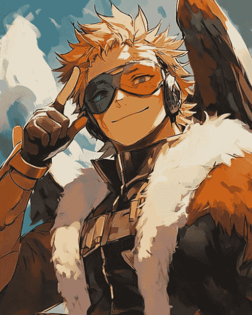 Hawks My Hero Academia Diamond Painting