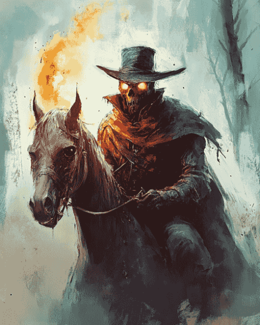 Headless Horseman Fantasy Diamond Painting