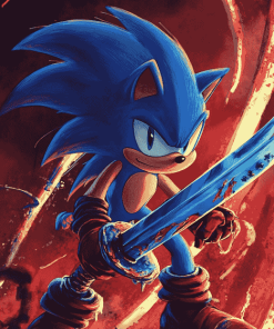 Hedgehog Sonic Anime Diamond Painting