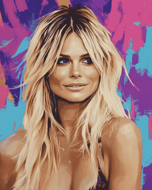 Heidi Klum Celebrity Diamond Painting