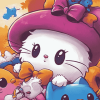 Hello Kitty Cartoon Cats Diamond Painting