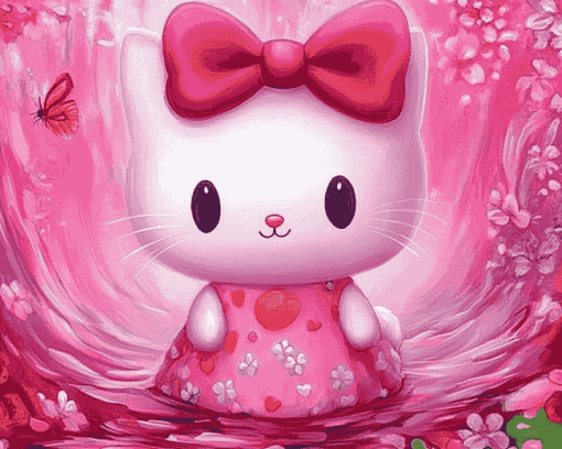 Hello Kitty Cartoon Diamond Painting