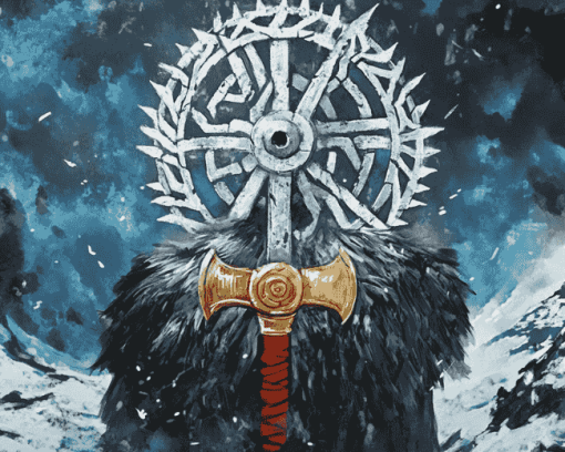 Helm Of Awe Icelandic Myth Diamond Painting