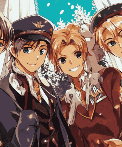 Hetalia Anime Characters Diamond Painting