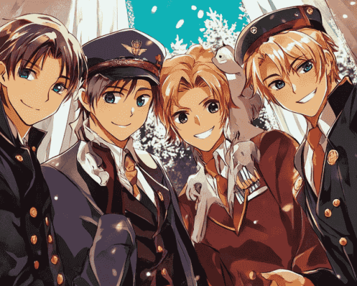 Hetalia Anime Characters Diamond Painting