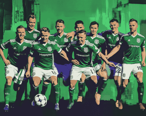 Hibernian Footballers Diamond Painting