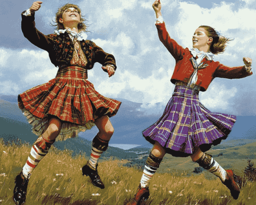 Highland Dance Moves Diamond Painting