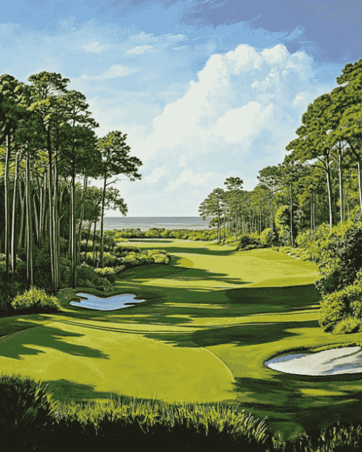 Hilton Head Golf Landscapes Diamond Painting