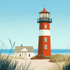 Hilton Head Lighthouse Animation Diamond Painting