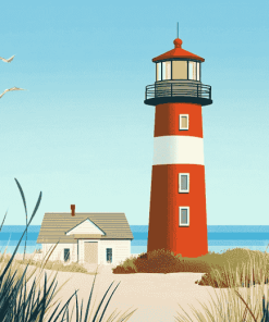 Hilton Head Lighthouse Animation Diamond Painting