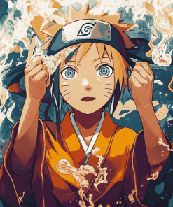 Himawari Uzumaki Anime Diamond Painting