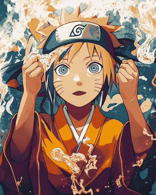 Himawari Uzumaki Anime Diamond Painting