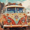 Hippie Van Adventure Diamond Painting