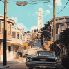 Historic Mels Drive San Francisco Diamond Painting