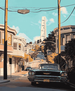 Historic Mels Drive San Francisco Diamond Painting