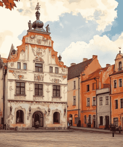 Historic Rzeszow Town Hall Diamond Painting