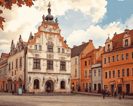 Historic Rzeszow Town Hall Diamond Painting