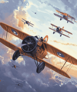 Historic Sopwith Triplanes Diamond Painting