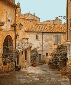 Historic Volterra Skylines Diamond Painting