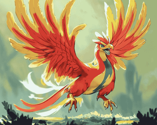 Ho Oh Legendary Pokemon Diamond Painting