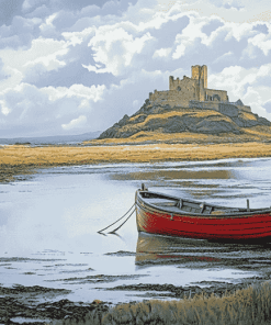 Holy Island Scenic Castle Diamond Painting