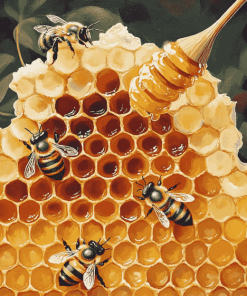 Honey Bee Hive Nature Diamond Painting