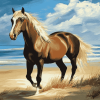 Horse Galloping Beach Diamond Painting