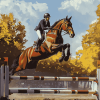 Horse Show Jumping Diamond Painting