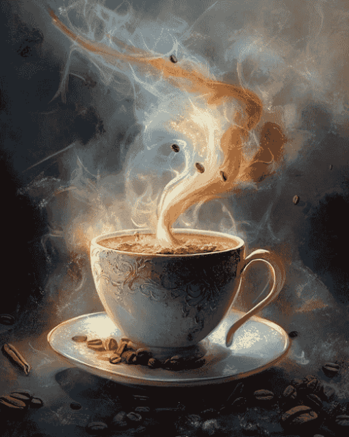 Hot Coffee Fantasy Diamond Painting