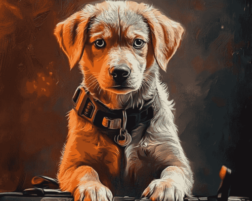 Hound Puppy Diamond Painting