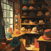 Howls Moving Castle Hat Shop Diamond Painting