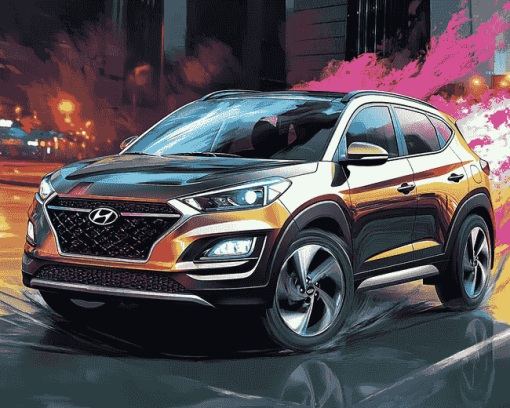 Hyundai Tucson Engines Diamond Painting