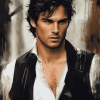 Ian Somerhalder Damon Salvatore Diamond Painting