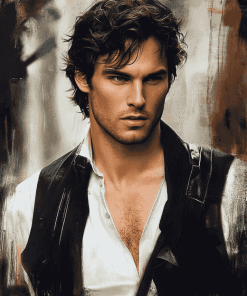 Ian Somerhalder Damon Salvatore Diamond Painting