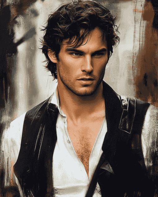 Ian Somerhalder Damon Salvatore Diamond Painting