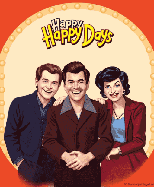 Iconic Happy Days Cast Diamond Painting