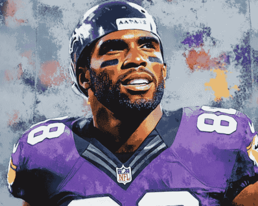 Iconic Randy Moss Diamond Painting