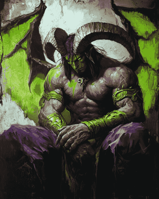 Illidan Stormrage Fantasy Diamond Painting