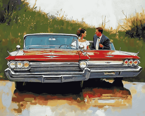 Impala Car Couple Diamond Painting