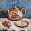 Impressionist Vintage Teapots Diamond Painting